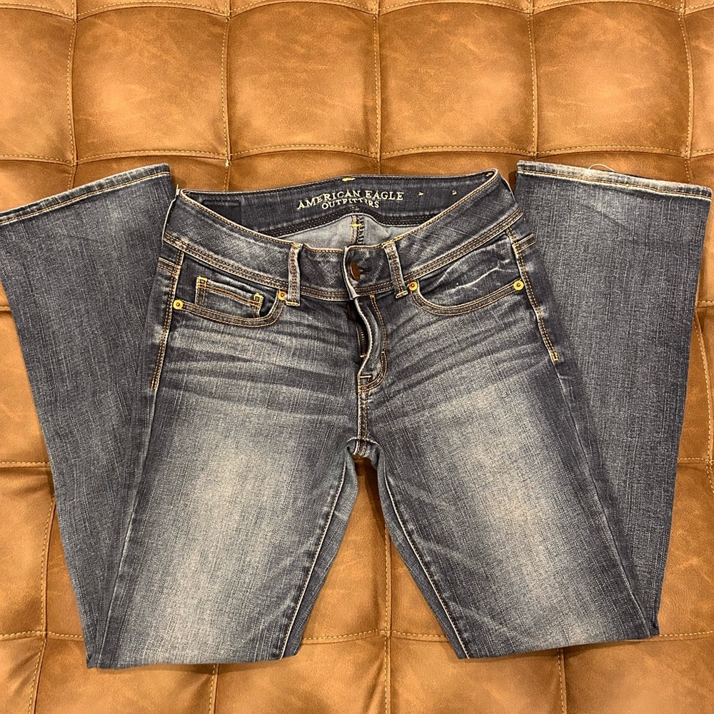 American Eagle Outfitters Kick Boot Super Stretch Jeans